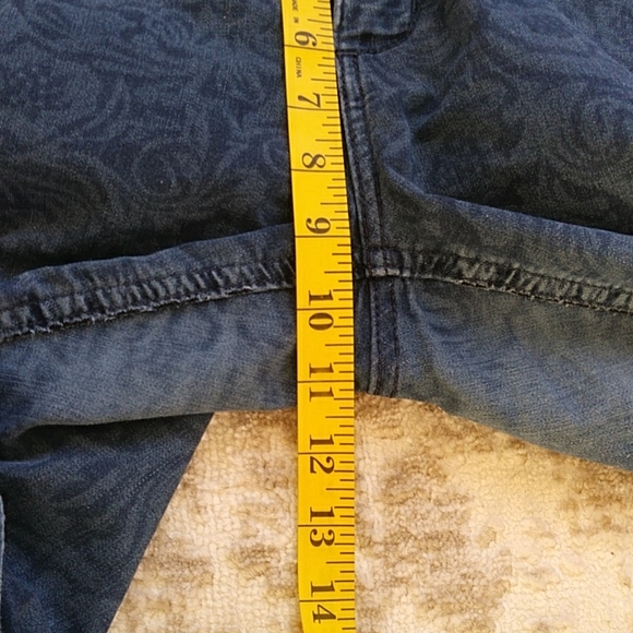 Lee Easy Fit Tummy Panel Floral Jeans 8 Short Blue - Picture 15 of 16